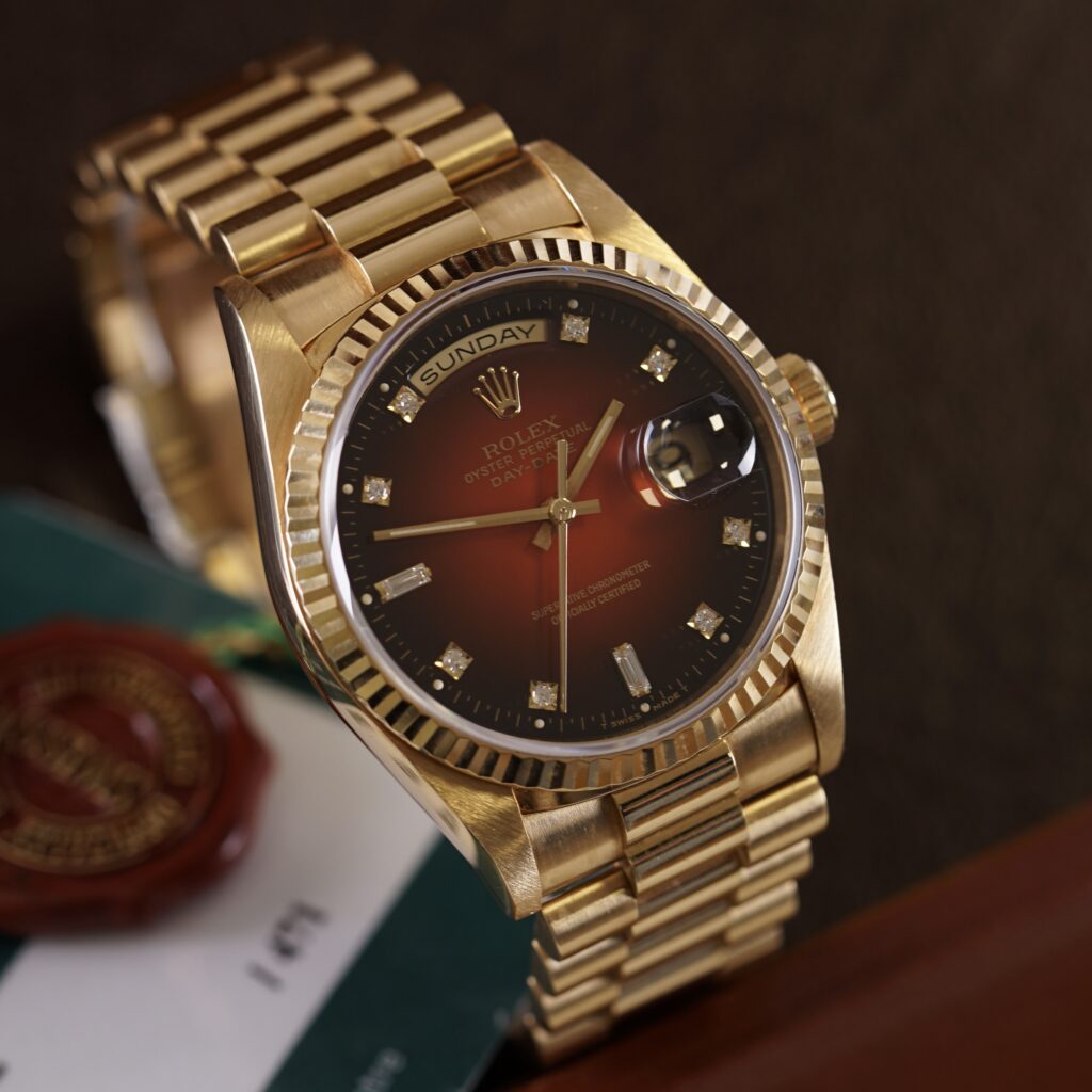 Rolex Day-Date Red Vignette 18238 1995 (Service card & Box) 8 rolex-day-date-red-vignette-18238-1995-service-card-box