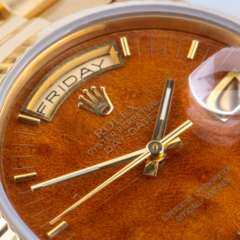 Rolex Day-Date Wood Dial 18238 1989 (vollständiger Satz) 9 Rolex Day-Date 18238