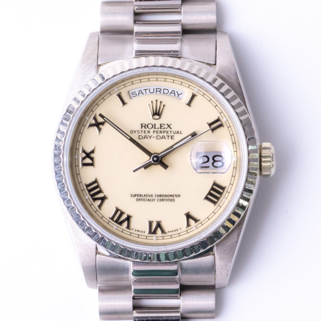 Rolex Day-Date Creme Roman 18239 1990 9 Rolex Day-Date 18239