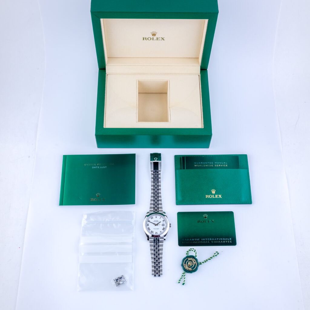 Rolex Datejust 41 White Roman 126300 2022 (Vollständiger Satz) 15 Rolex Datejust 126300