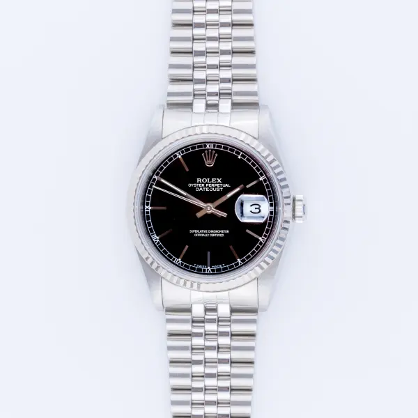 Rolex Oyster Perpetual Datejust Black 16234 1993 (Volledige Set) - Afbeelding 3