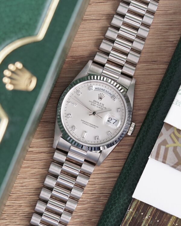 rolex-oyster-perpetual-day-date-silver-diamond-18239-1996-full-set