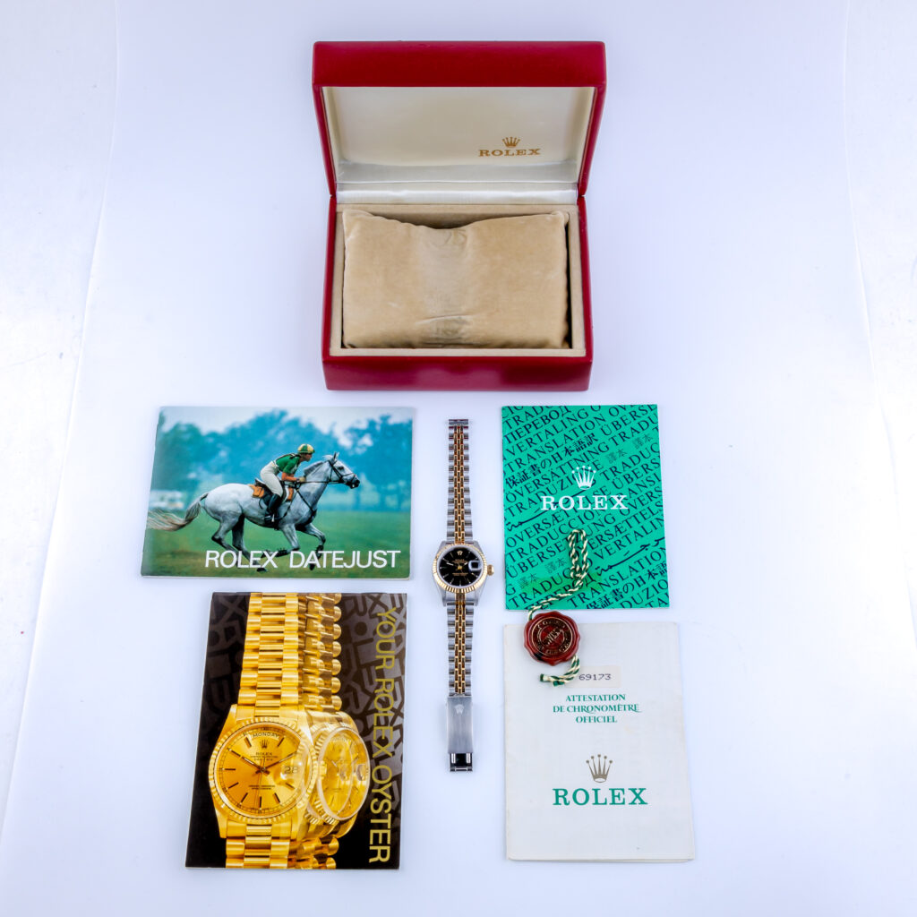 Rolex Lady-Datejust Black 69173 1988 (Volledige Set) 15 Rolex Lady-Datejust 69173