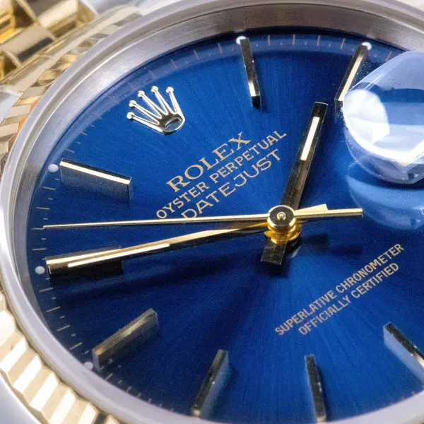 Rolex Oyster Perpetual Datejust Blue 16233 1990 (Full Set) - Image 2