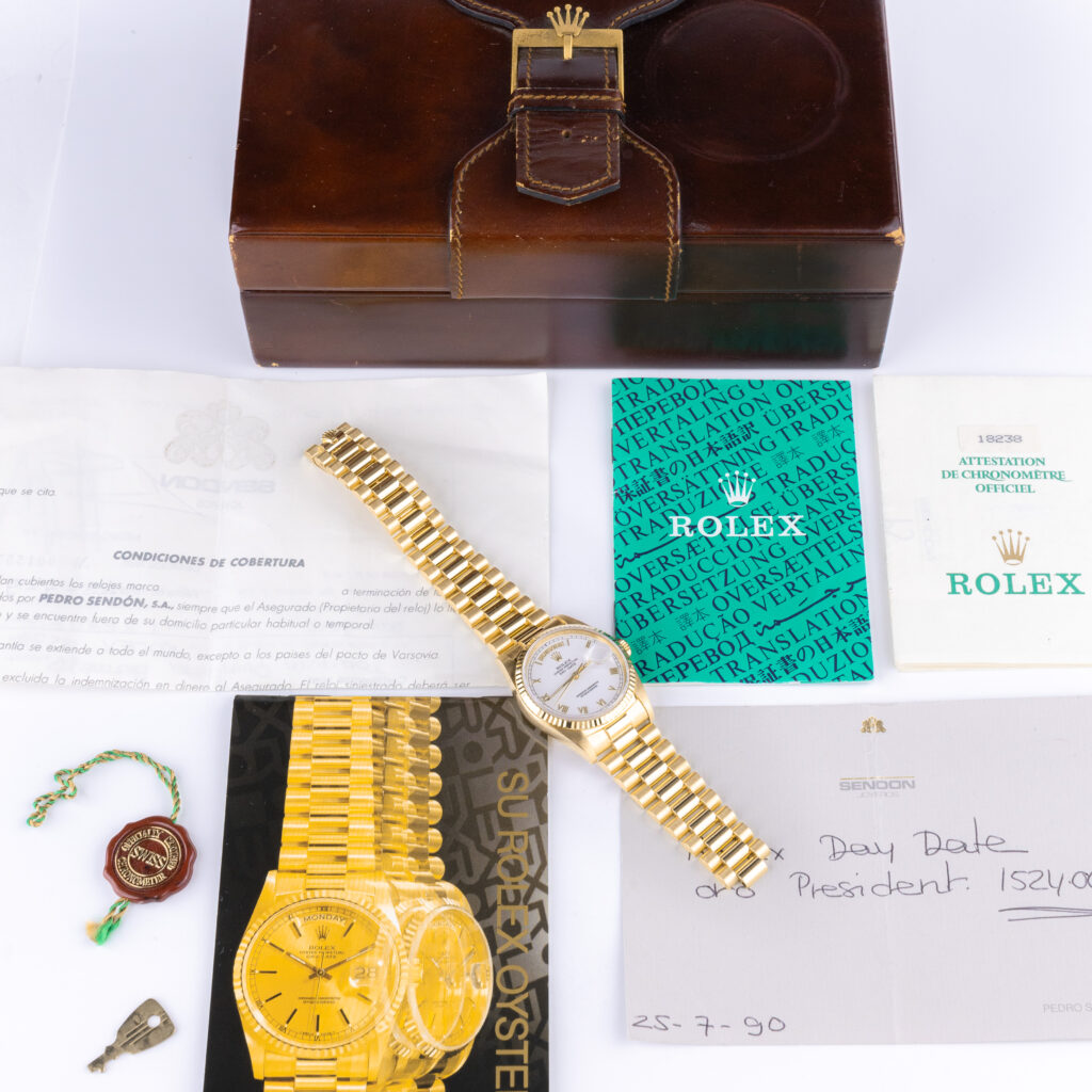 Rolex Day-Date White Roman 18238 1989 (Volledige Set) 15 rolex-day-date-white-roman-18238-1989-full-set