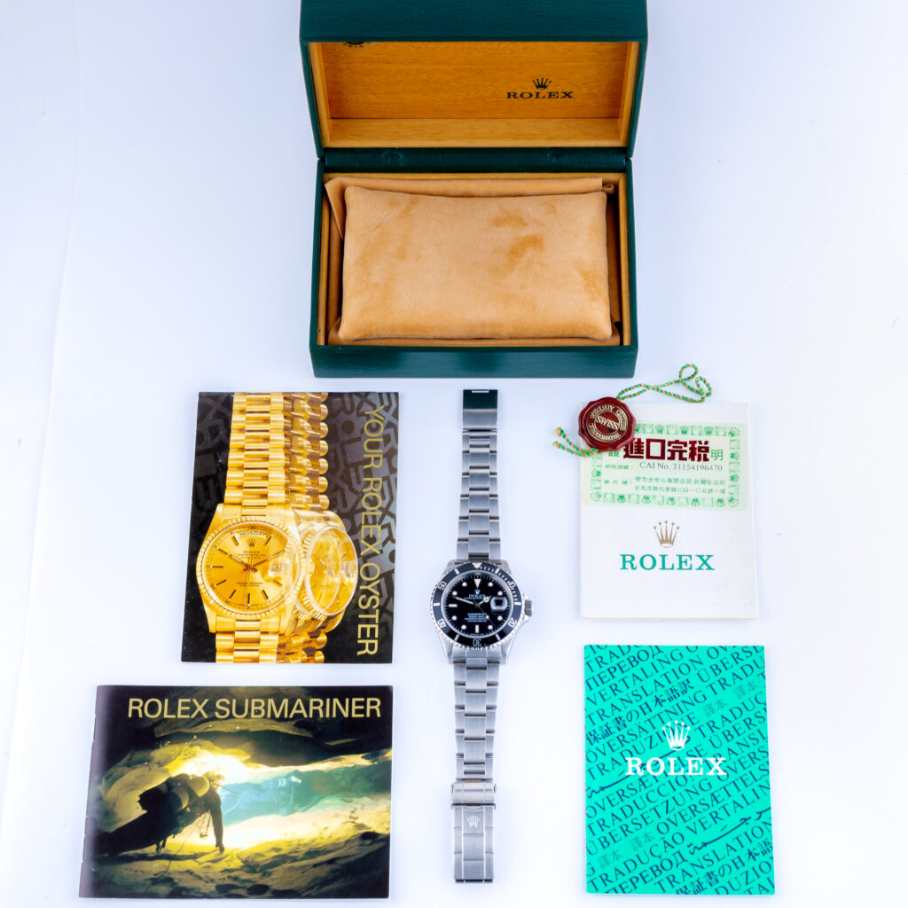 Rolex Submariner Date 16610 1996 (Full Set) 15 5O5A1477 1CG 3M Langedyk Vintage Watches