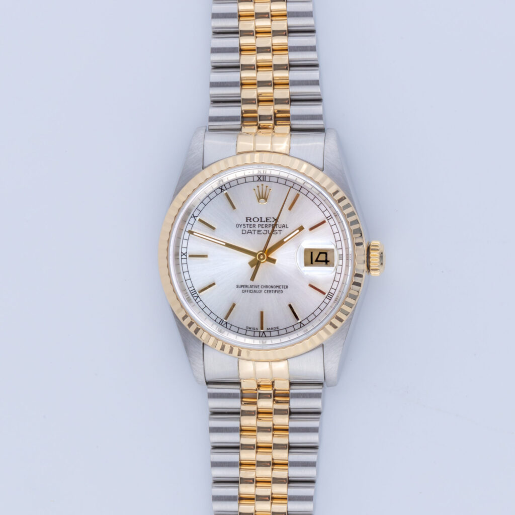 Rolex Oyster Perpetual Datejust Silver 16233 2000 (Volledige Set) 10 Rolex Datejust 16233