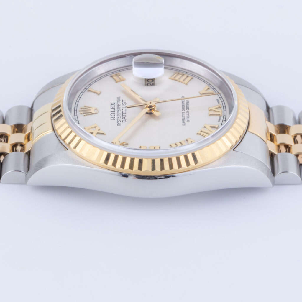 Rolex Oyster Perpetual Datejust White Pyramid 16233 2002 12 Rolex Datejust 16233 pyramid