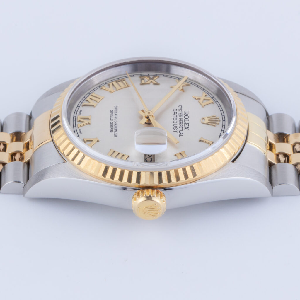 Rolex Oyster Perpetual Datejust White Pyramid 16233 2002 11 Rolex Datejust 16233 pyramid