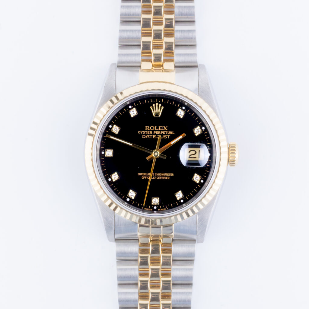 Rolex Oyster Perpetual Datejust Black Diamond 16233 1993 (Full Set) 9 Rolex Datejust 16233