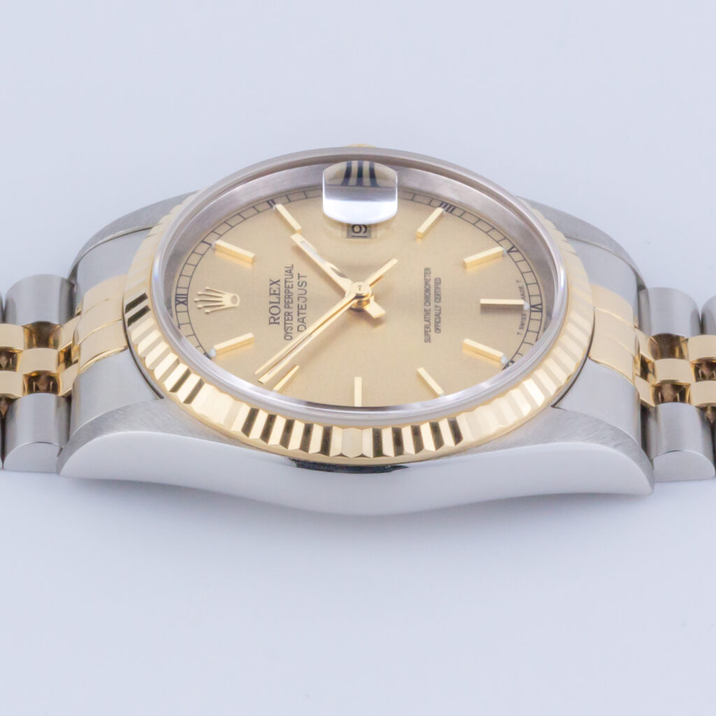 Rolex Oyster Perpetual Datejust Champagne 16233 1997 (Full Set) 12 Rolex Datejust 16233