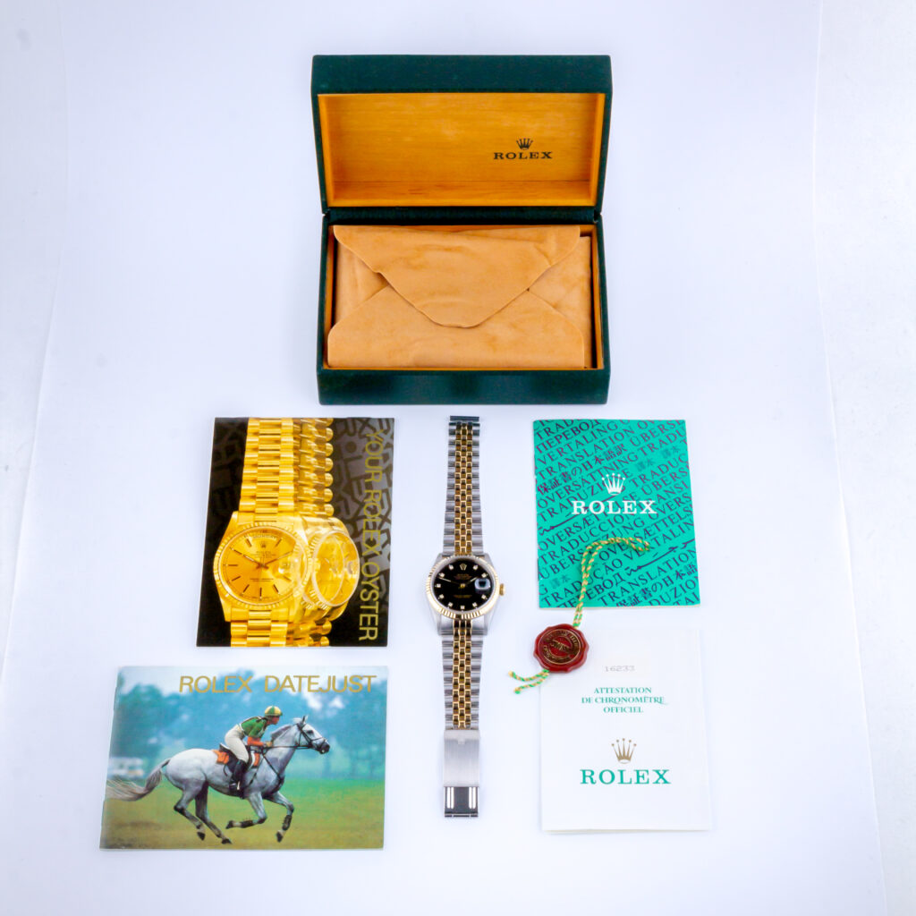 Rolex Oyster Perpetual Datejust Black Diamond 16233 1993 (Full Set) 13 Rolex Datejust 16233