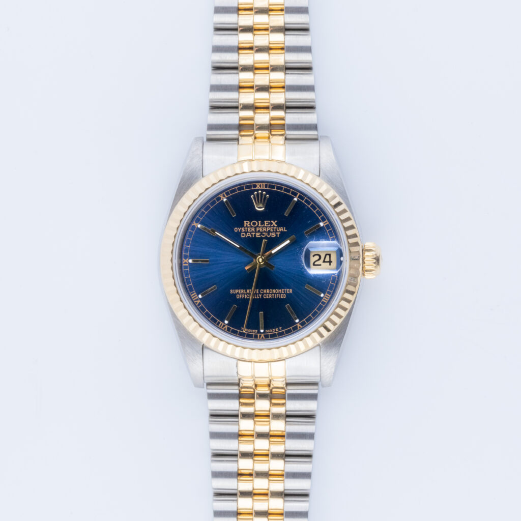 Rolex Datejust Mid-Size Blue 68273 1991 (Full Set) 10 Rolex Datejust 68273