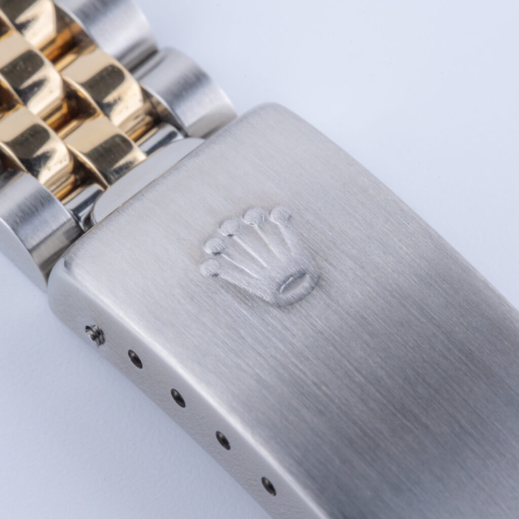 Rolex Oyster Perpetual Datejust Mid-Size Champagne Tapestry 68273 1989 (Volledige set) 14 Rolex Datejust 68273