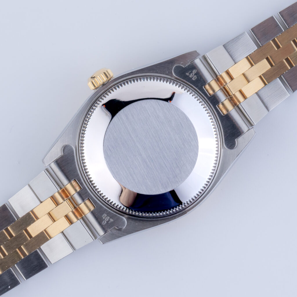 Rolex Oyster Perpetual Datejust Mid-Size Champagne Tapestry 68273 1989 (Volledige set) 13 Rolex Datejust 68273