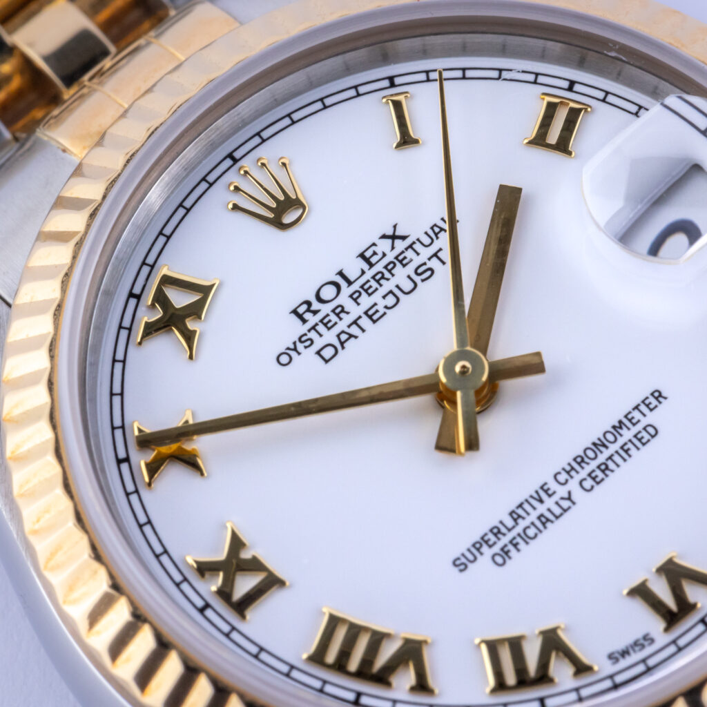 Rolex Oyster Perpetual Datejust Mid-Size White Roman 68273 1996 (Vollständiger Satz) 8 Rolex Lady-Datejust 68273