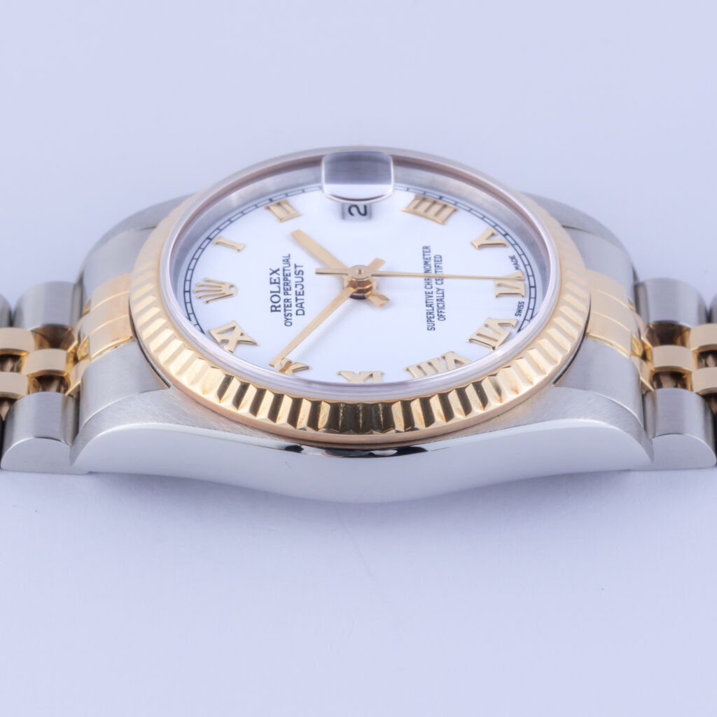 Rolex Oyster Perpetual Datejust Mid-Size White Roman 68273 1996 (Vollständiger Satz) 11 Rolex Lady-Datejust 68273