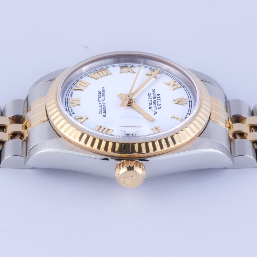 Rolex Oyster Perpetual Datejust Mid-Size White Roman 68273 1996 (Vollständiger Satz) 10 Rolex Lady-Datejust 68273
