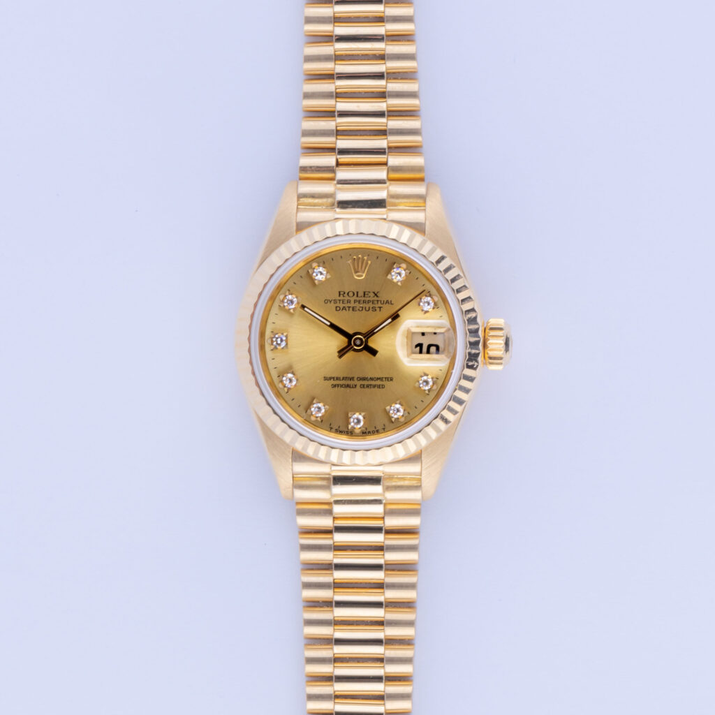 Rolex Lady-Datejust Champagne Diamond 69178 1990 (Vollständiger Satz) 10 Rolex Lady-Datejust 6917