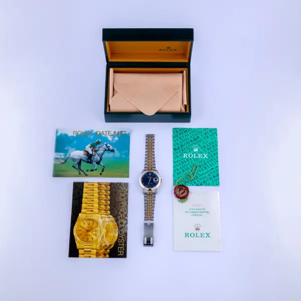 Rolex Oyster Perpetual Datejust Blue 16233 1993 (Full Set) - Image 8