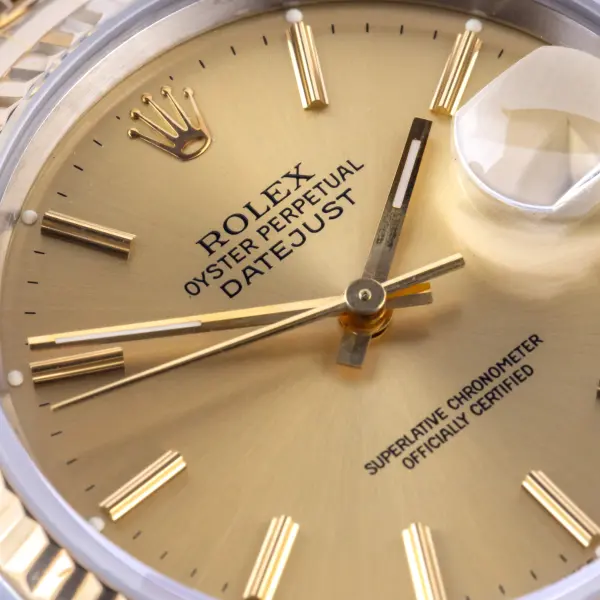 Rolex Oyster Perpetual Datejust Champagne 16233 1990 - Afbeelding 2