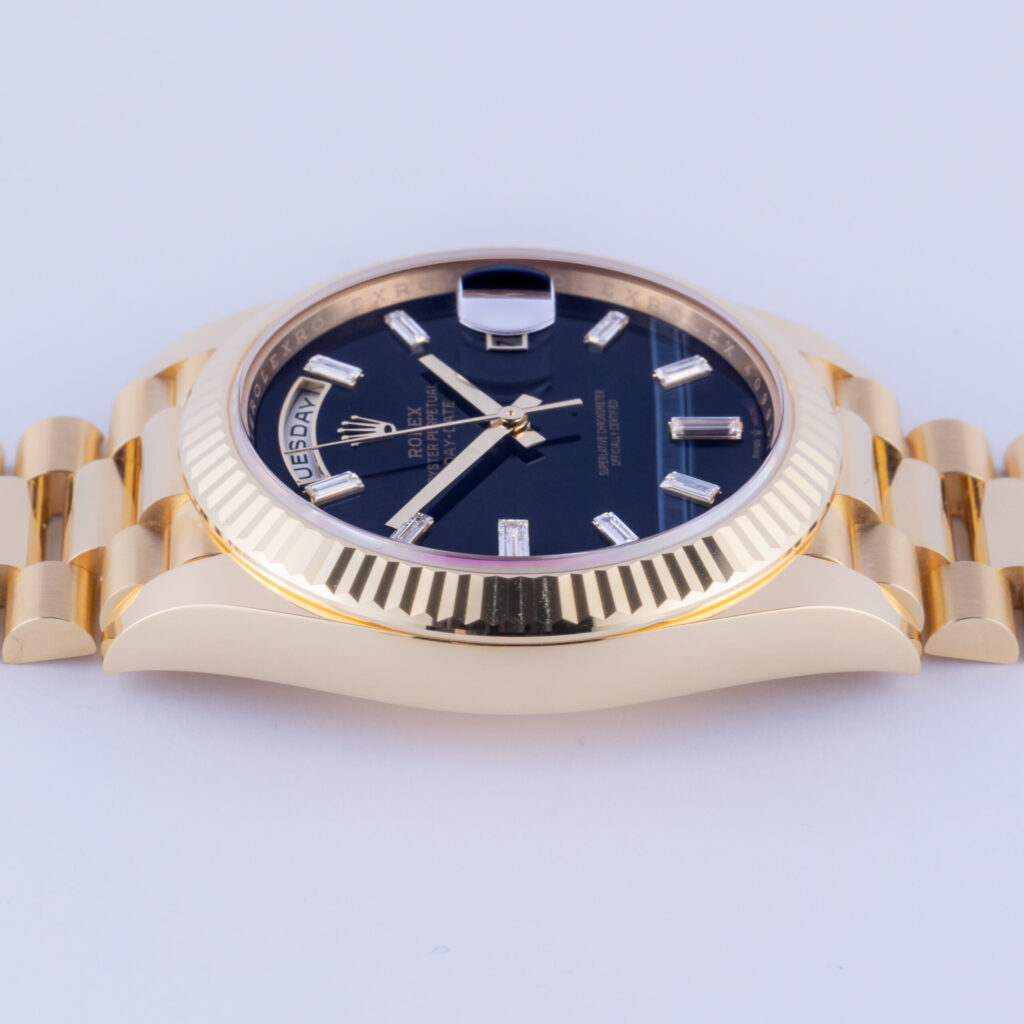 NEW Rolex Day-Date 40 Onyx Baguettes 228238 2022 (Full Set) 12 rolex-day-date-228238