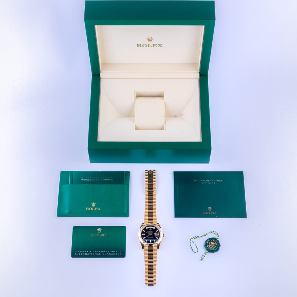 NEW Rolex Day-Date 40 Onyx Baguettes 228238 2022 (Full Set) 15 rolex-day-date-228238