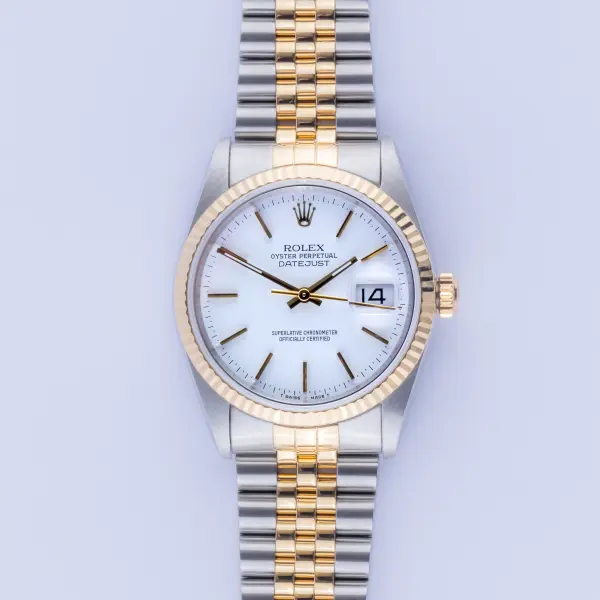 Rolex Oyster Perpetual Datejust White 16233 1988 (Full Set) - Image 3