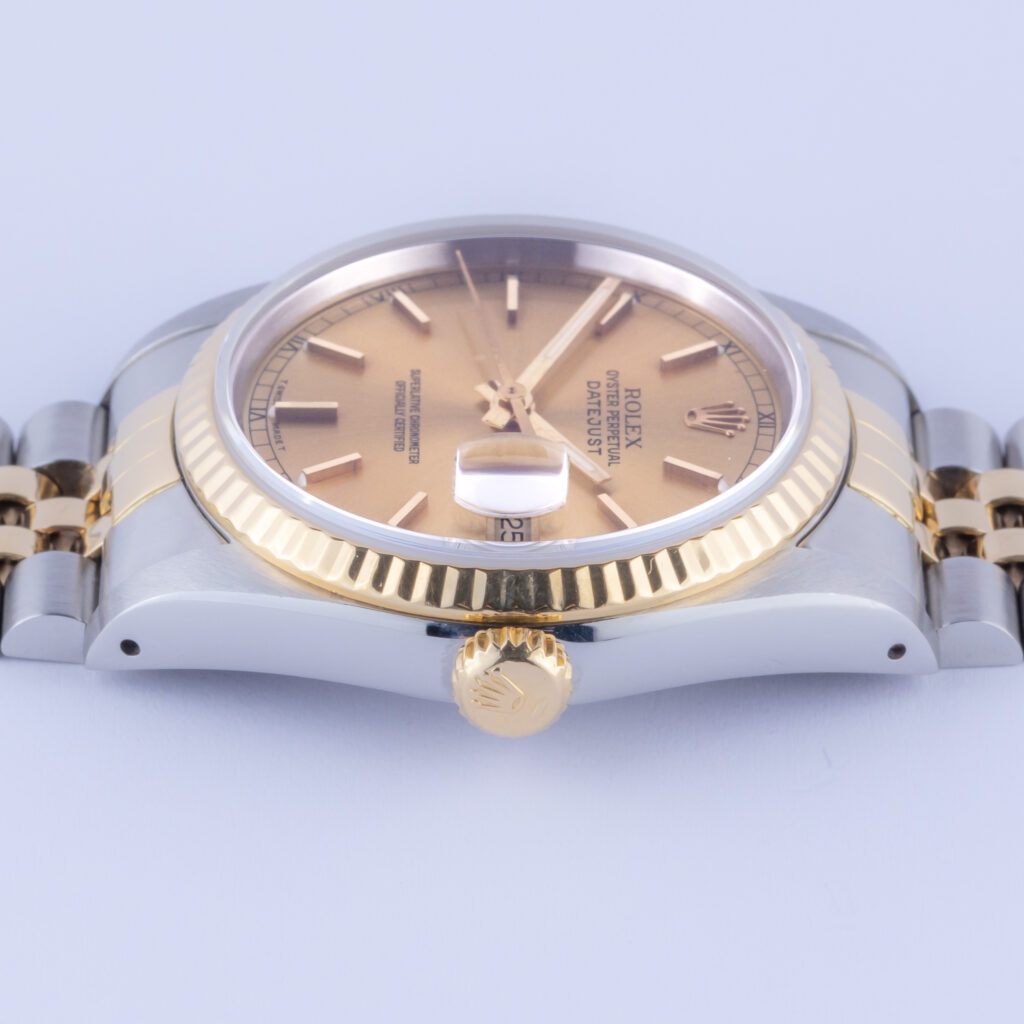 Rolex Oyster Perpetual Datejust Champagne 16233 1989 (Box + Boekjes) 13 Rolex Datejust 16233