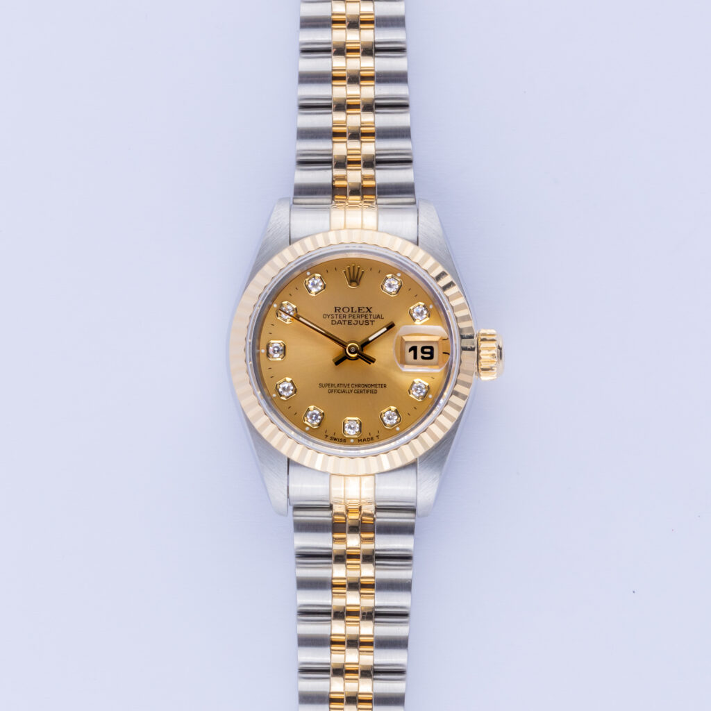 Rolex Lady-Datejust Champagne Diamond 69173 1993 (Full Set) 10 Rolex Lady-Datejust 69173