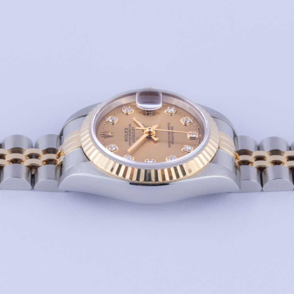 Rolex Lady-Datejust Champagne Diamond 69173 1993 (Full Set) 12 Rolex Lady-Datejust 69173