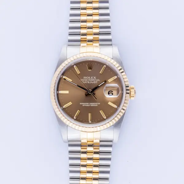 Rolex Oyster Perpetual Datejust Havana 16233 1989 (Full Set) - Image 3