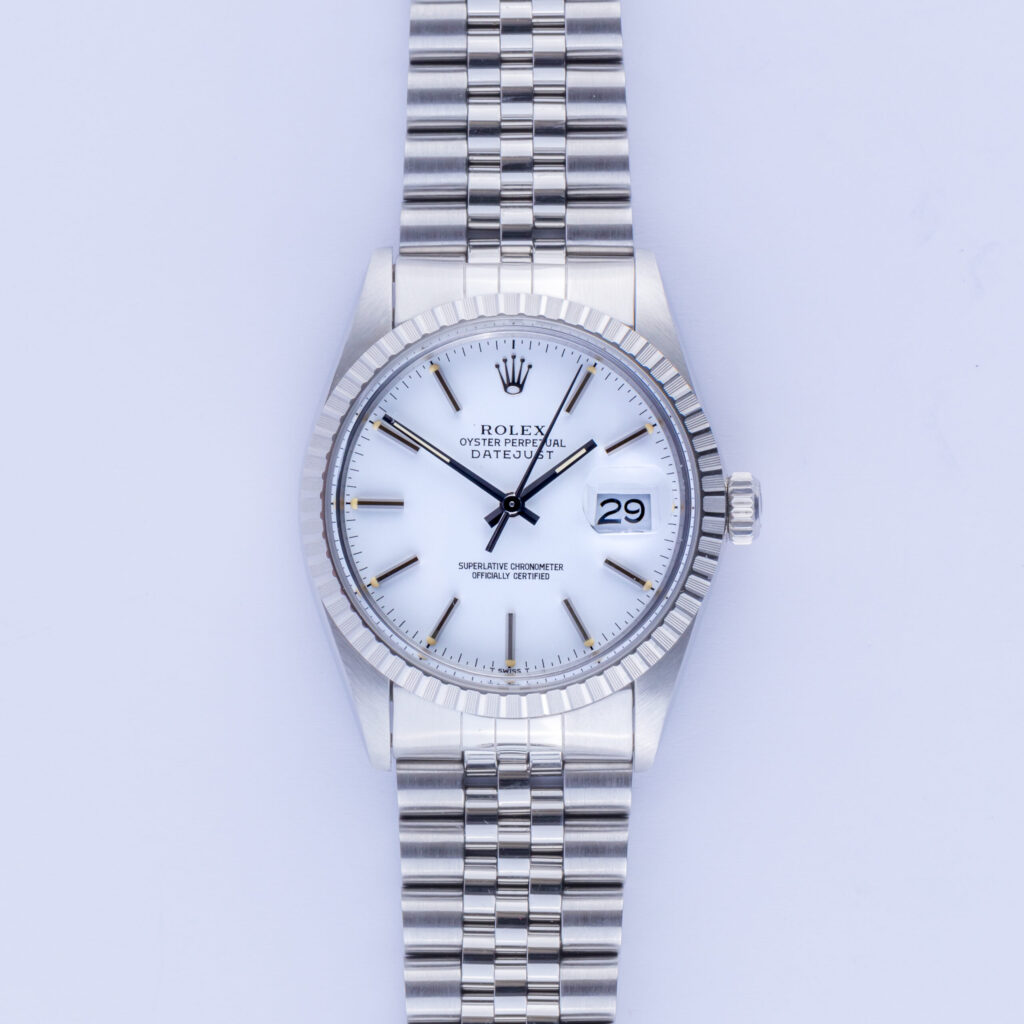 Rolex Oyster Perpetual Datejust White 16030 1987 (Volledige Set) 10 rolex-datejust-16030