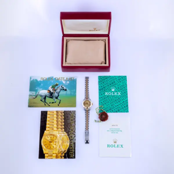 Rolex Lady-Datejust Champagne 69173 1990 (Full Set) - Image 8