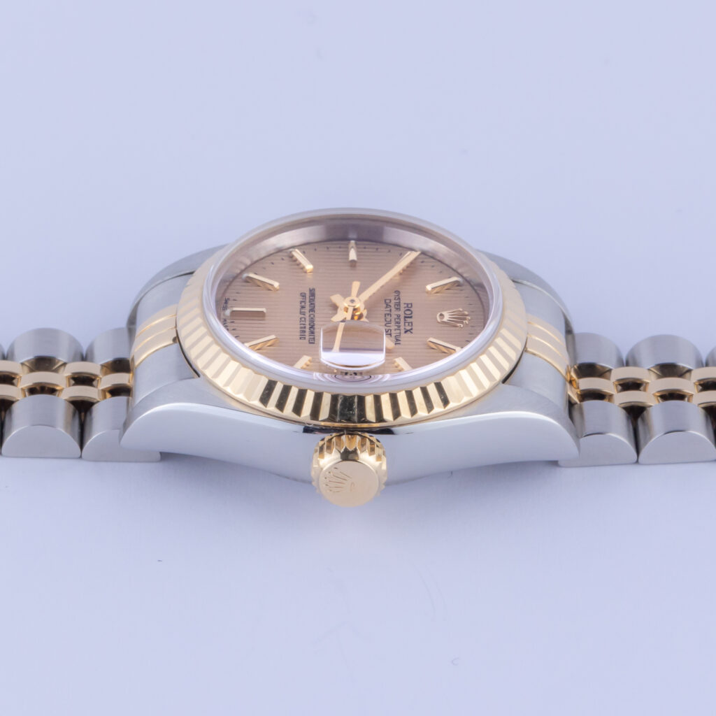 Rolex Lady-Datejust Champagne Tapestry 69173 1995 (Volledige Set) 13 Rolex Lady-Datejust 69173