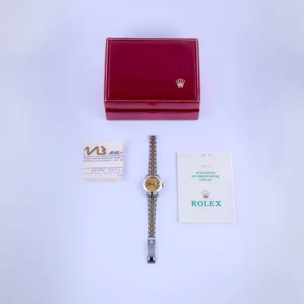 Rolex Lady-Datejust Champagne Diamonds 69173 1991 (Full Set) - Image 8