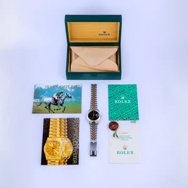 Rolex Oyster Perpetual Datejust Black 16233 1990 (Full Set) - Image 8