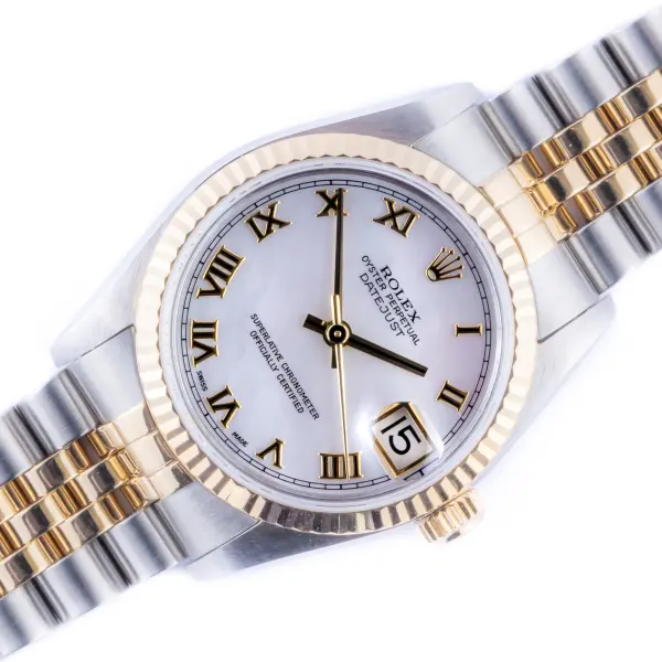 Rolex Oyster Perpetual Datejust Mid-Size MOP Roman 68273 1995 (Vollständiger Satz)
