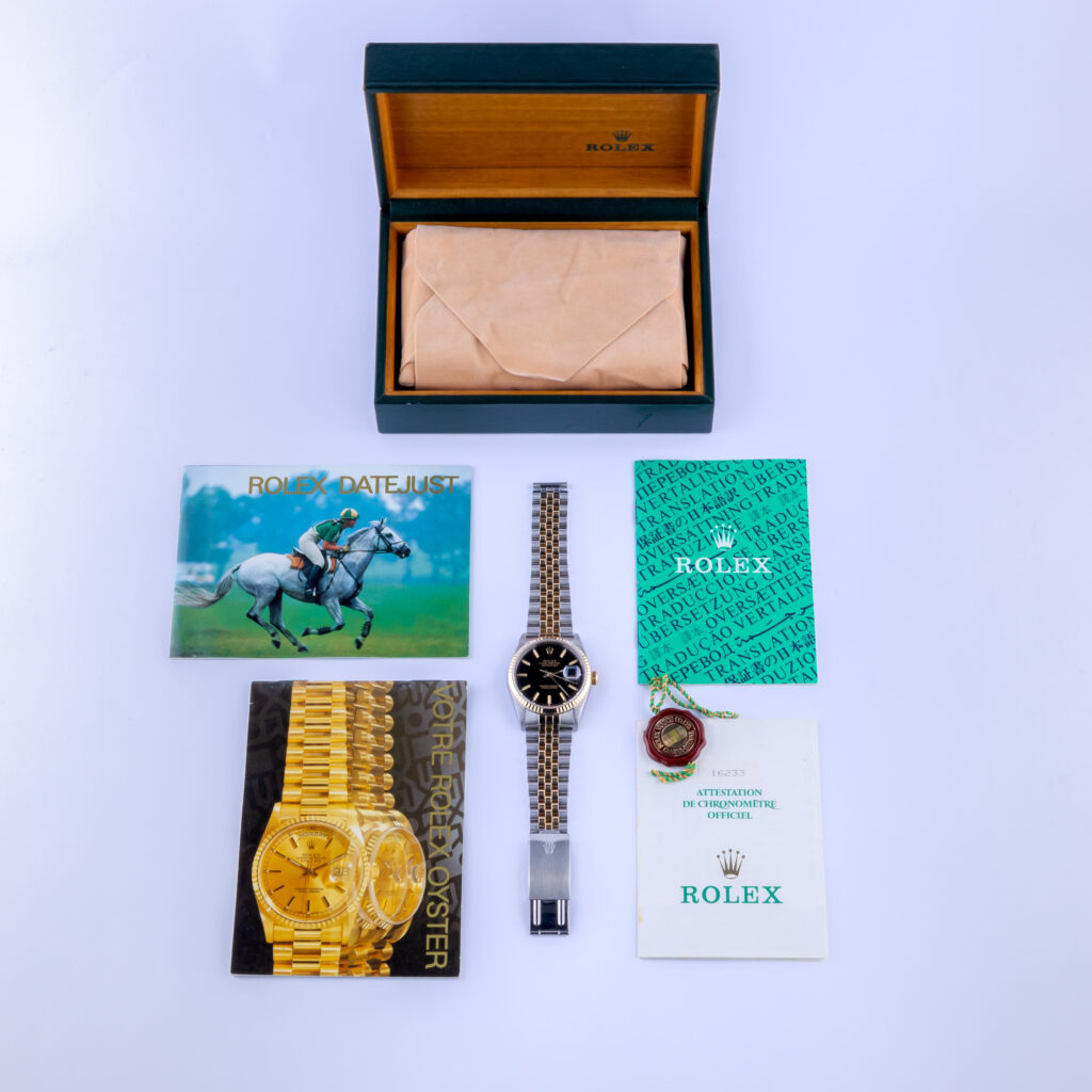 Rolex Oyster Perpetual Datejust Black 16233 1995 (Full Set) 15 Rolex Datejust 16233