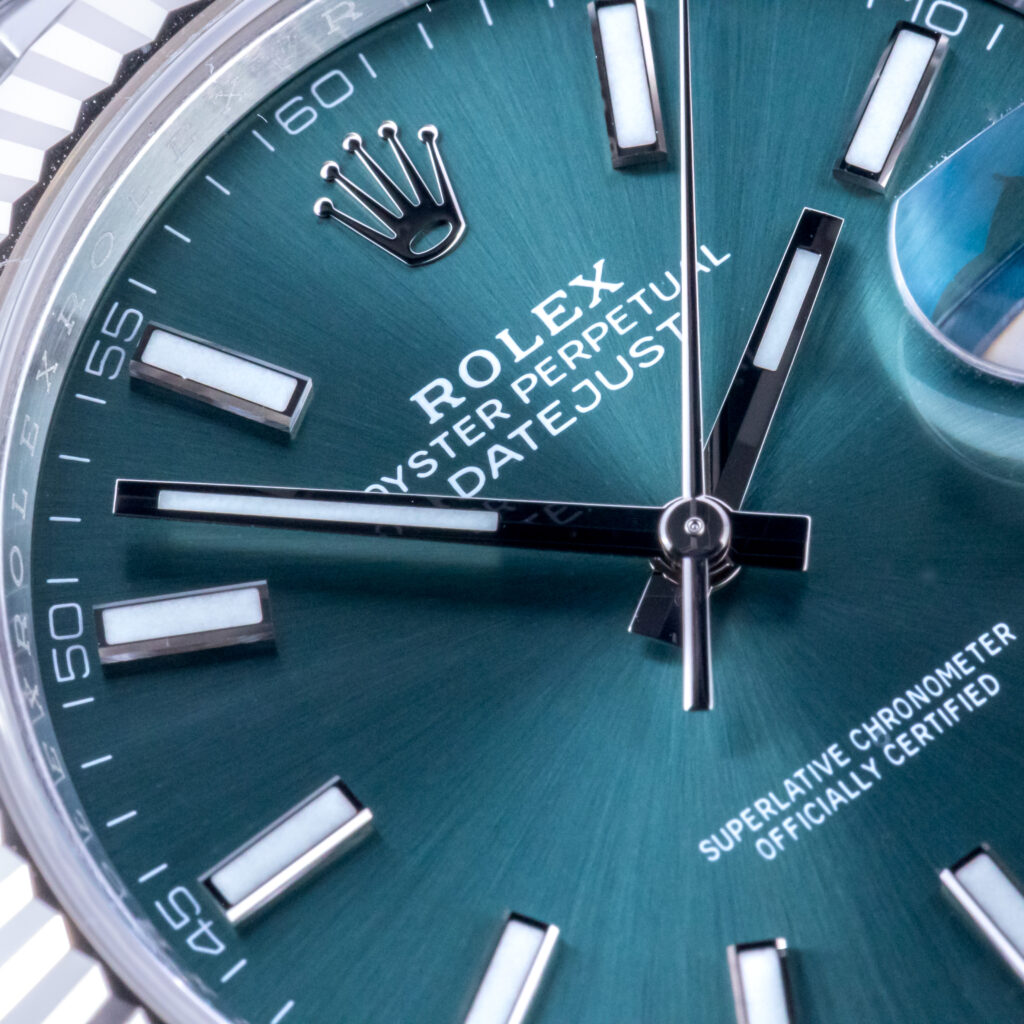 Rolex Datejust 41 Mint Green 126334 2024 (Volledige Set) 8 Rolex Datejust 126334