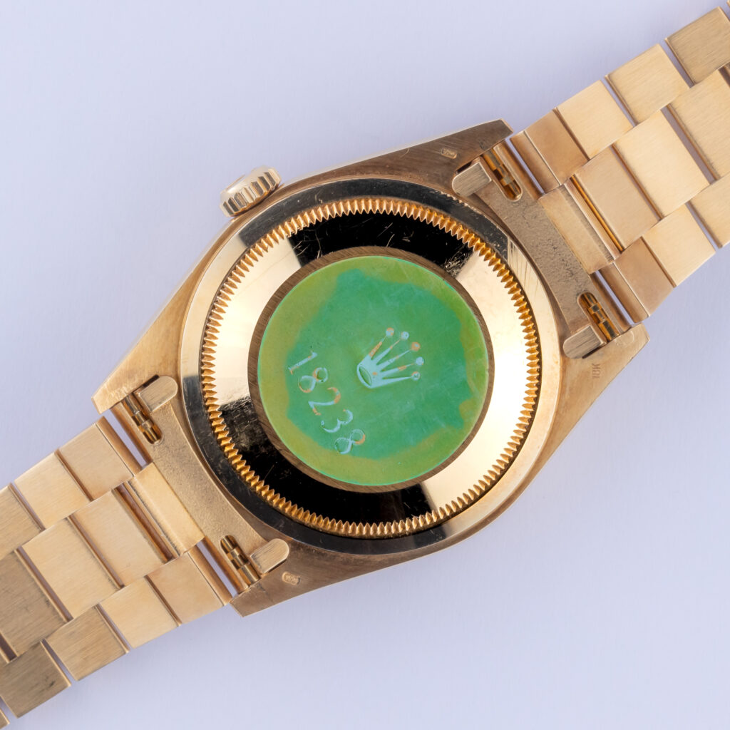 NOS Rolex Day-Date Onyx 18238 1990 (Volledige Set) 11 2E0B4612 1CG 3M Langedyk Vintage Watches