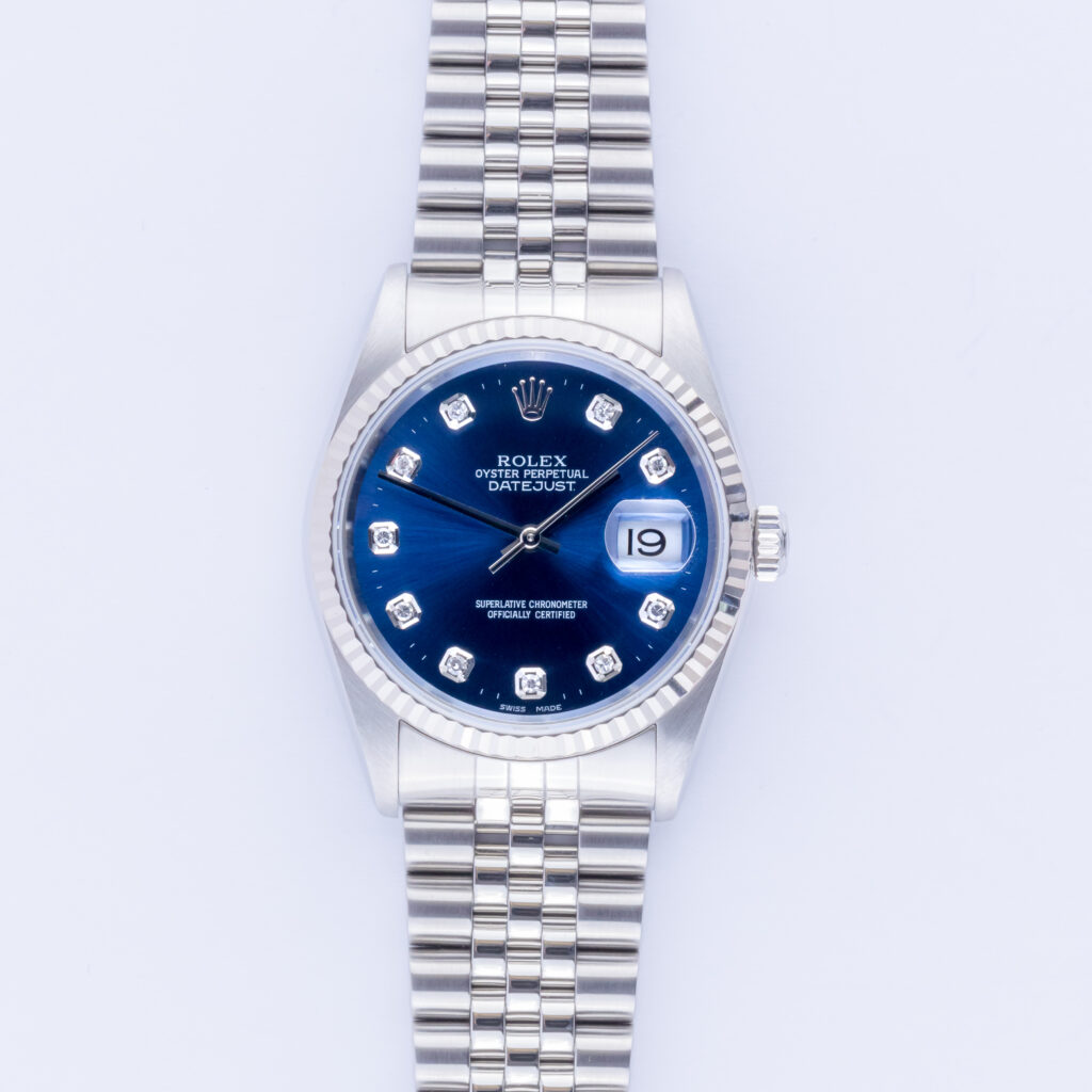 Rolex Oyster Perpetual Datejust Blue Diamond 16234 2004 (Full Set) 10 Rolex Datejust 16234