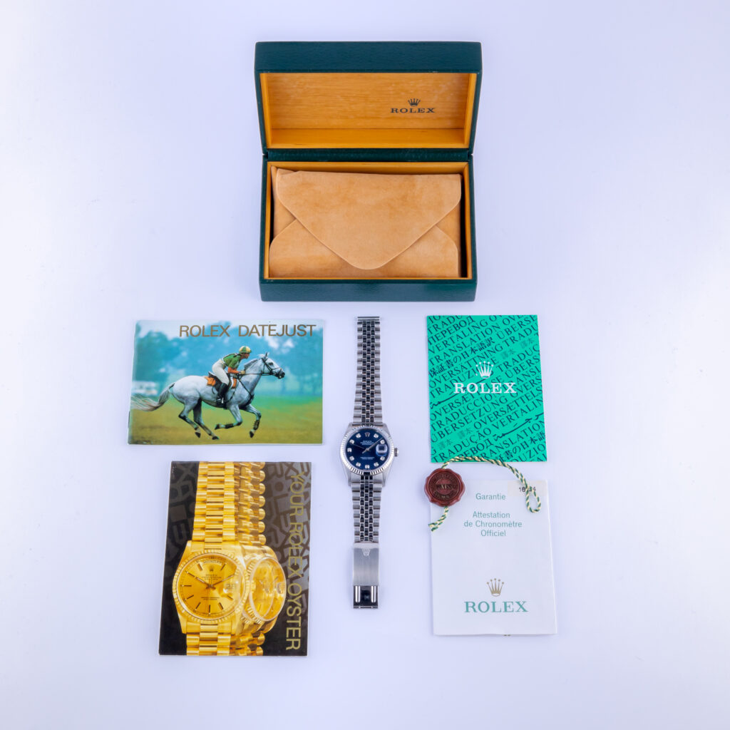 Rolex Oyster Perpetual Datejust Blue Diamond 16234 2004 (Full Set) 15 Rolex Datejust 16234