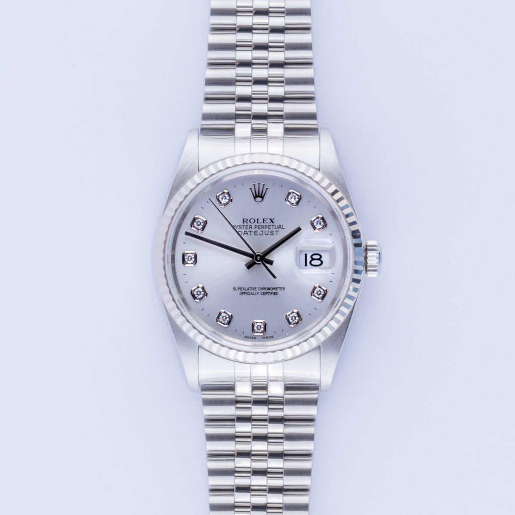 Rolex Oyster Perpetual Datejust Silver Diamond 16234 2003 (Full Set) 10 rolex-datejust-16234-41