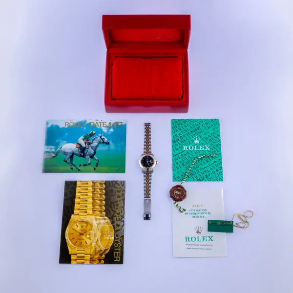 Rolex Lady-Datejust Black 69173 1990 (Full Set) - Image 8