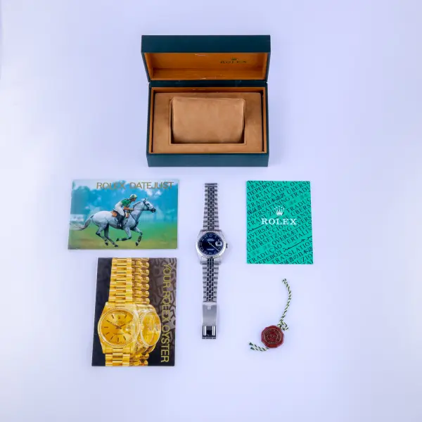 Rolex Oyster Perpetual Datejust Blue Roman 16234 1999 (Box) - Image 8