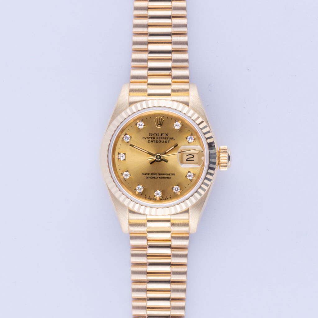 Rolex Lady-Datejust Champagne Diamond 69178 1989 (Full Set) 10 rolex-lady-datejust-69178-8