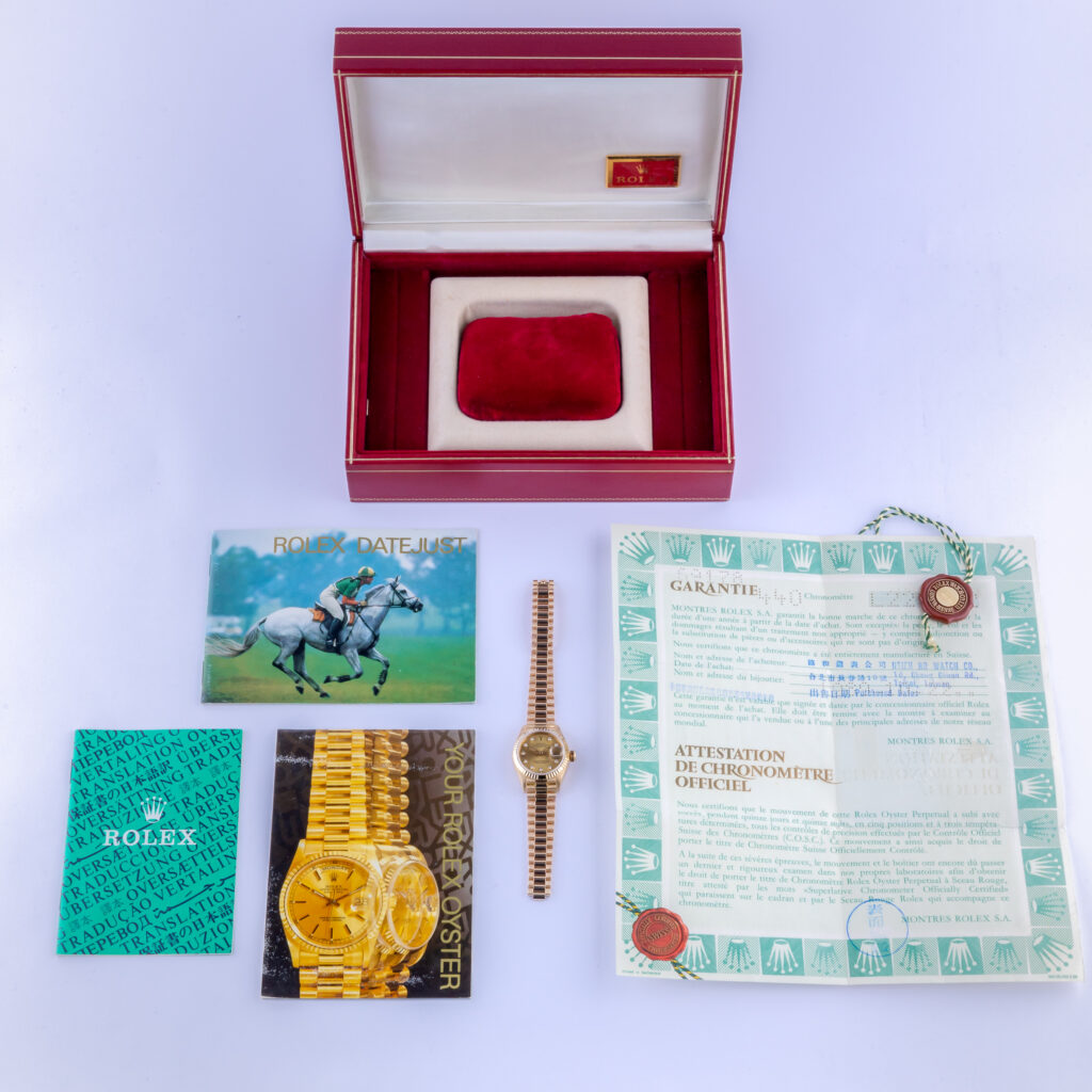 Rolex Lady-Datejust Champagne Diamond 69178 1989 (Full Set) 15 rolex-lady-datejust-69178-8