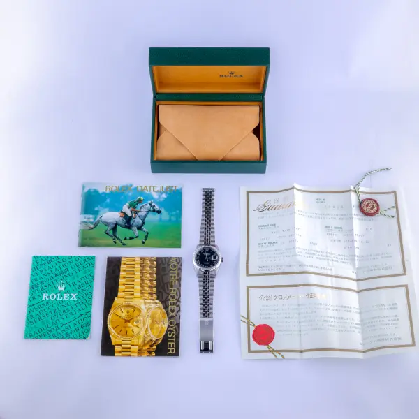 Rolex Oyster Perpetual Datejust Black Roman 16234 1995 (Full Set) - Image 8
