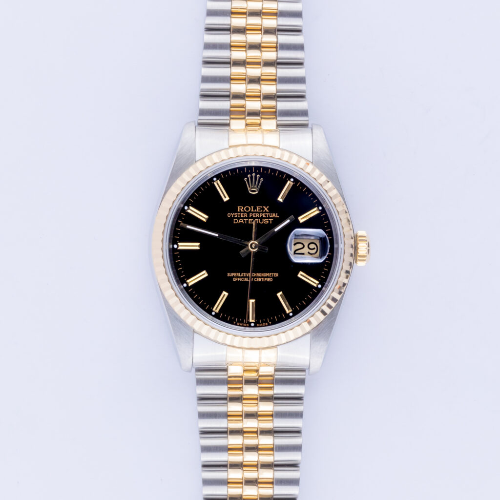 Rolex Oyster Perpetual Datejust Black 16233 1990 (Vollständiger Satz) 10 rolex-datejust-16233-56